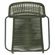 Kit 4 Cadeiras com Bracos Empilhavel Copacabana Fratini Aco Carbono Verde Trama Corda Nautica Verde -6-